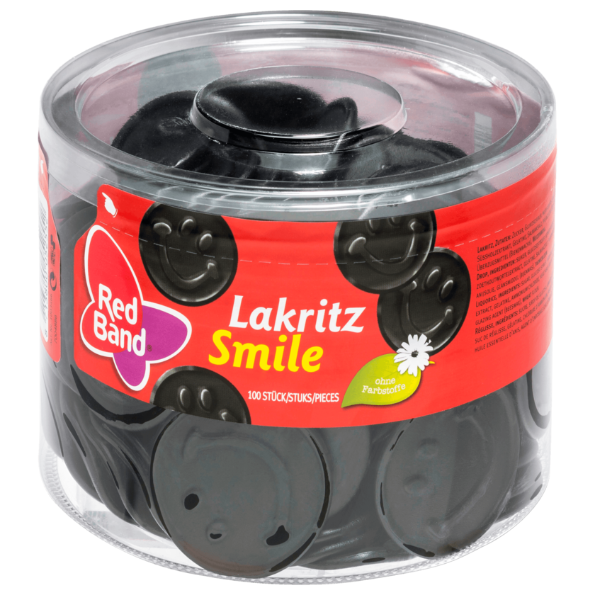 Red Band Lakritz-Smile 1,15kg, 100 Stück